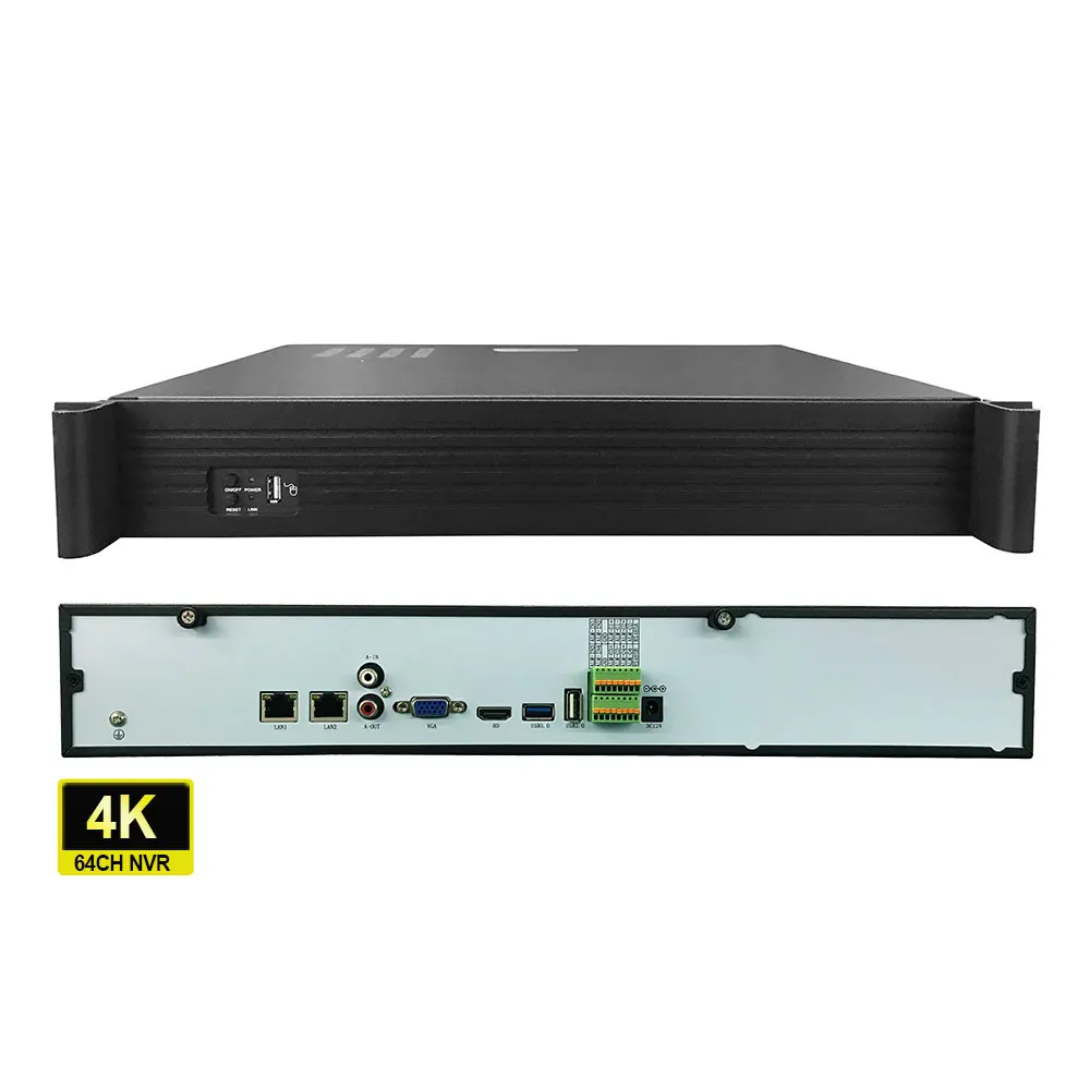 64-канальная Nvr сетевая видеозапись 4K 9 SATA nvr Камера Система H.265 Rtsp Vms Web 1ch 8mp воспроизведение приложение seeeeasy