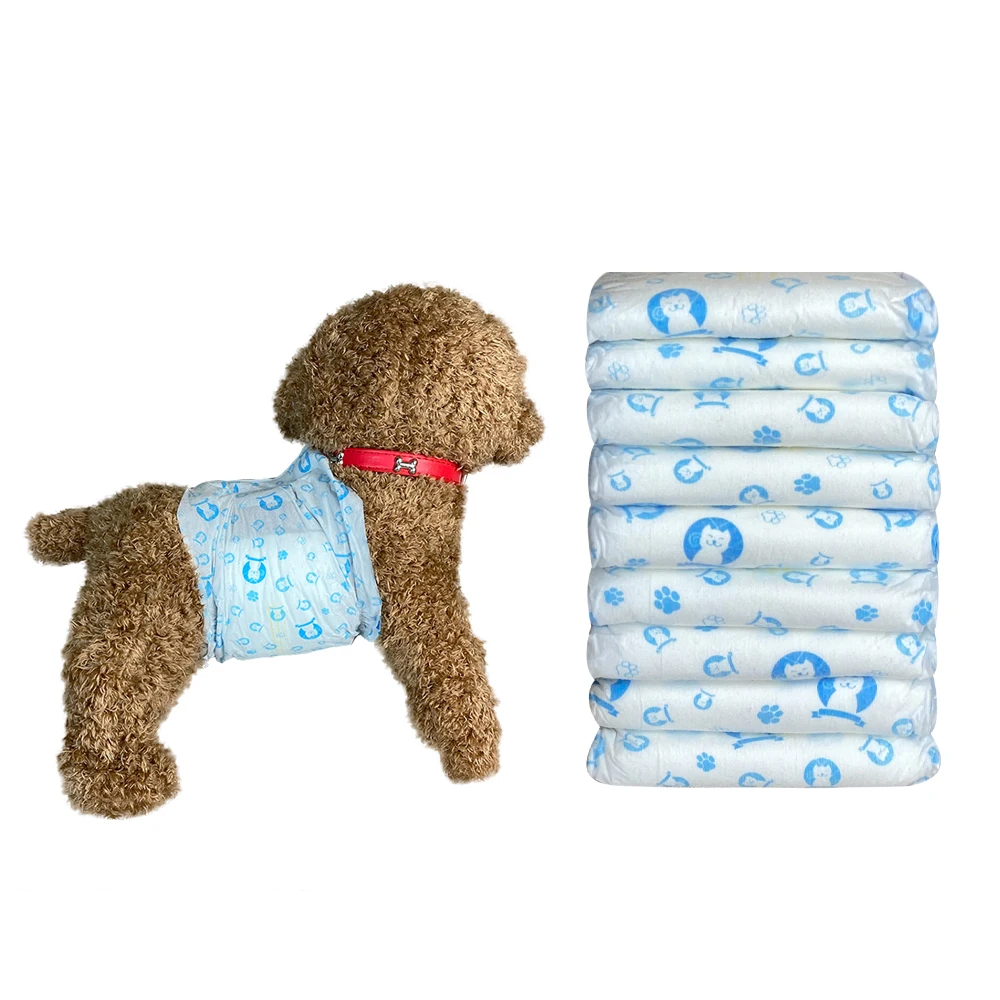 Male Dog Diapers For Dogs Cover Pet Poo Pamper With Bag Disposable Pads
