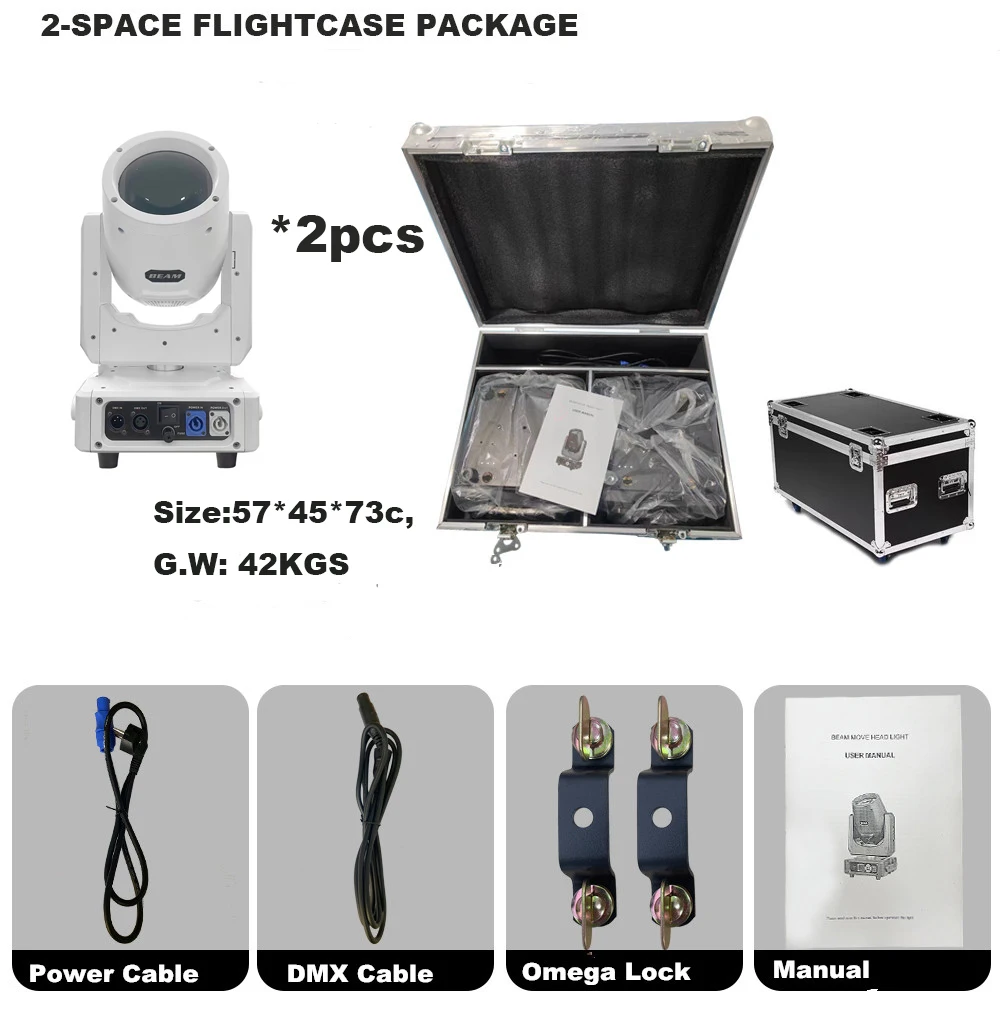 White housing Mini 230w Moving Beam Rotating 8+16+24 Faced Prism 230 Moving Head Beam Spot Light For Stage Lighting