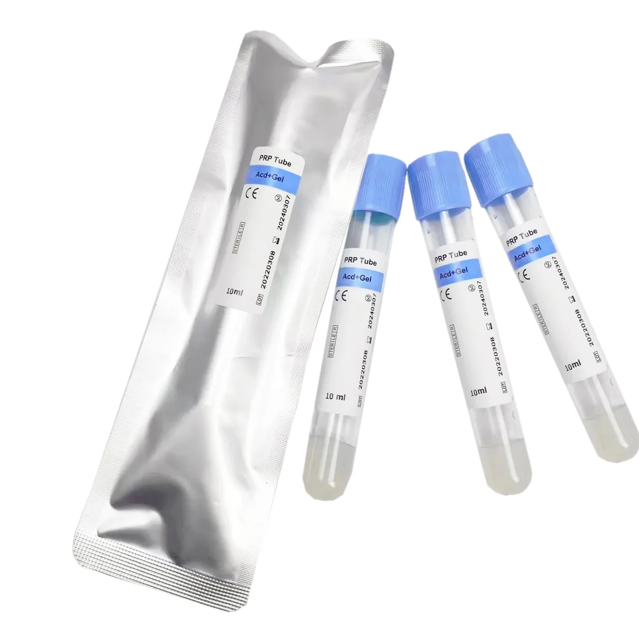 OEM Glass / TPE Medical wholesale medical sterile vacuum blood collection 5-15ml ACD+Gel PRP tube