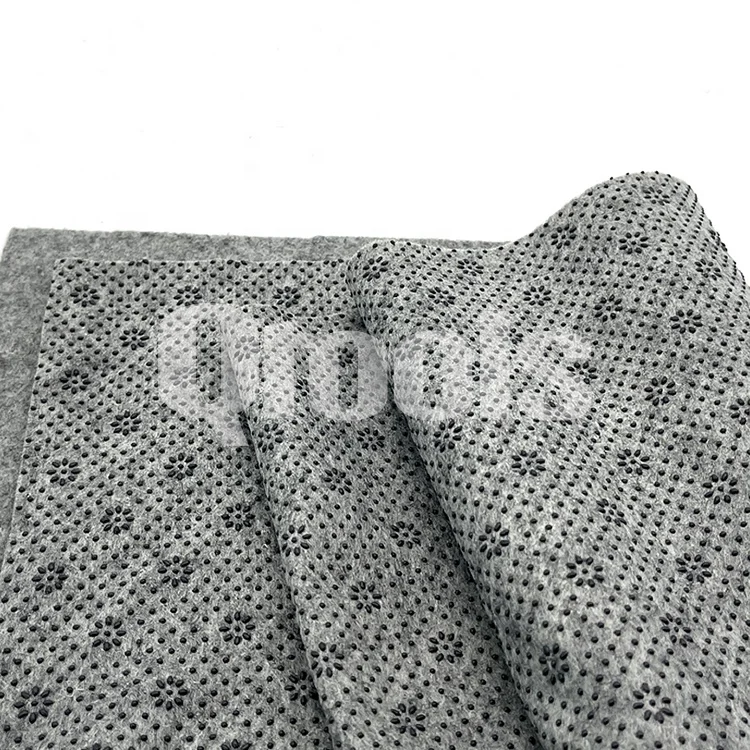 Hot Wholesale Custom Non-slip Backing Fabric Final Backing Pad Polyester Dots Carpet Rug Secondary Backing Cloth