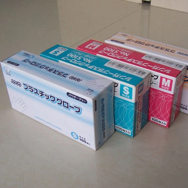 Blue Color Disposable plastic gloves