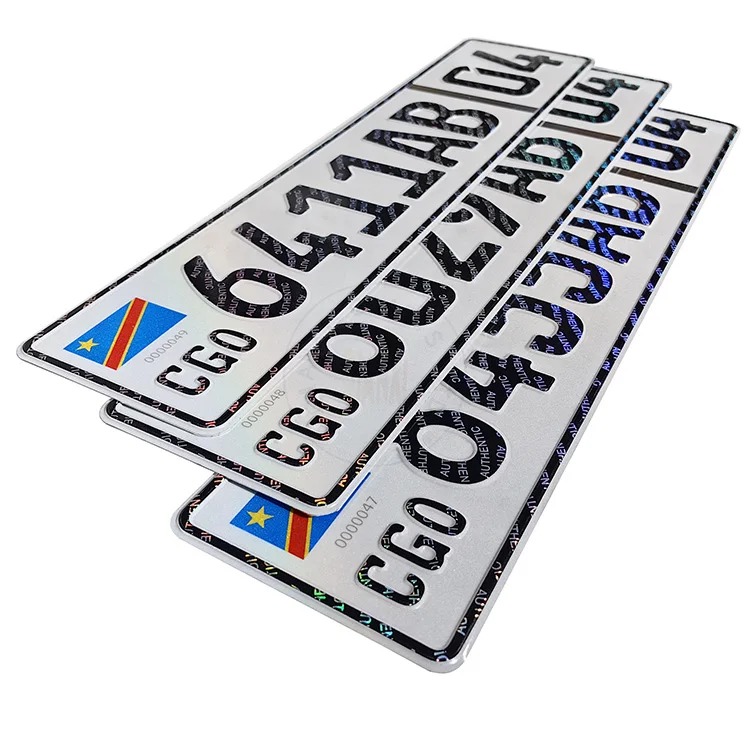 Custom African Zambia car no plate South Africa vehicle license plate Congo number plates