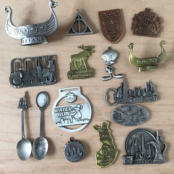 Dubai металлические сувениры открывалка для бутылок холодильник магнит медаль ложка