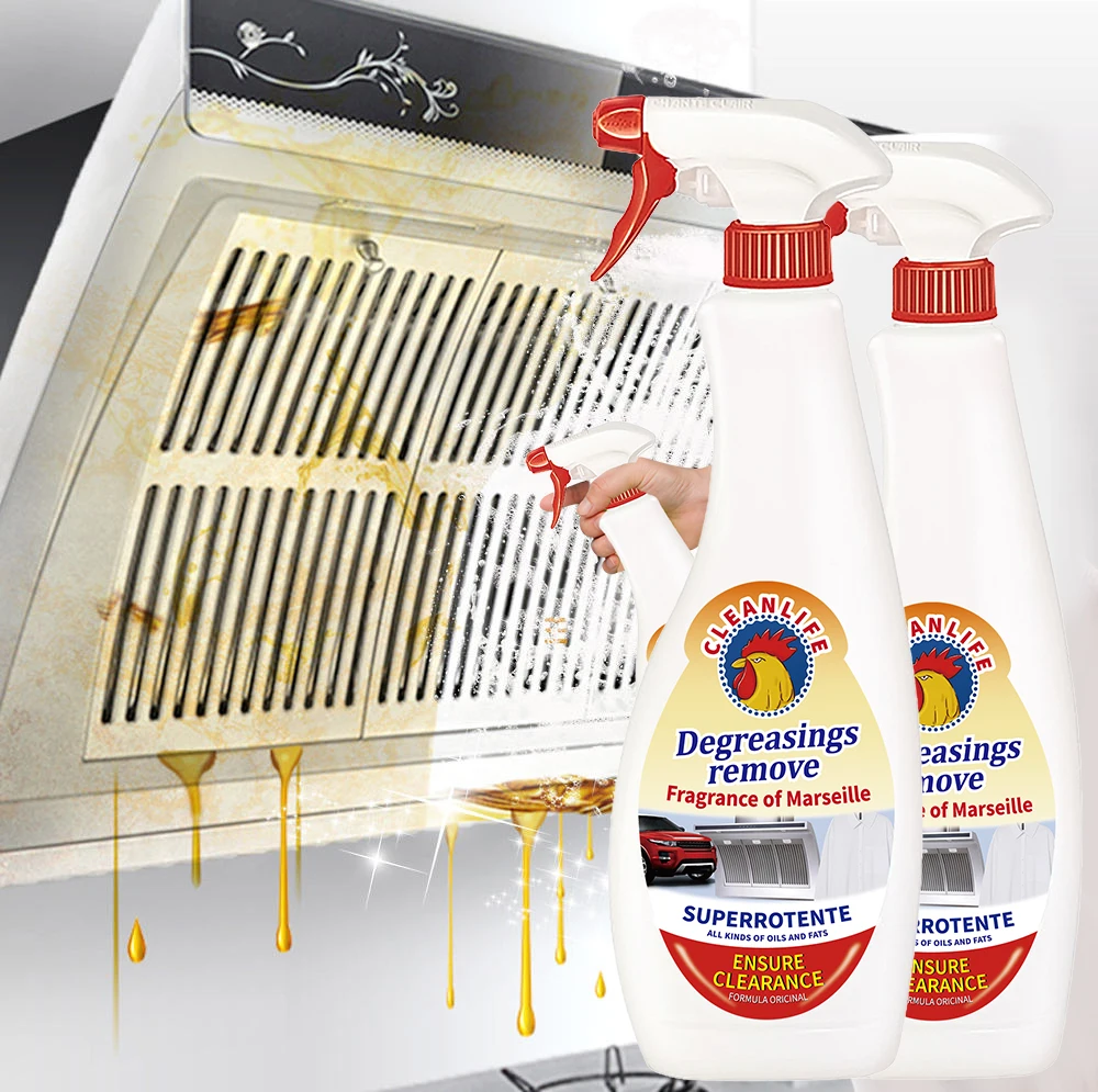 Lemon Fresh Oil Stain Cleaner for Kitchen Tile Hood Stubborn Stains Disintegrate