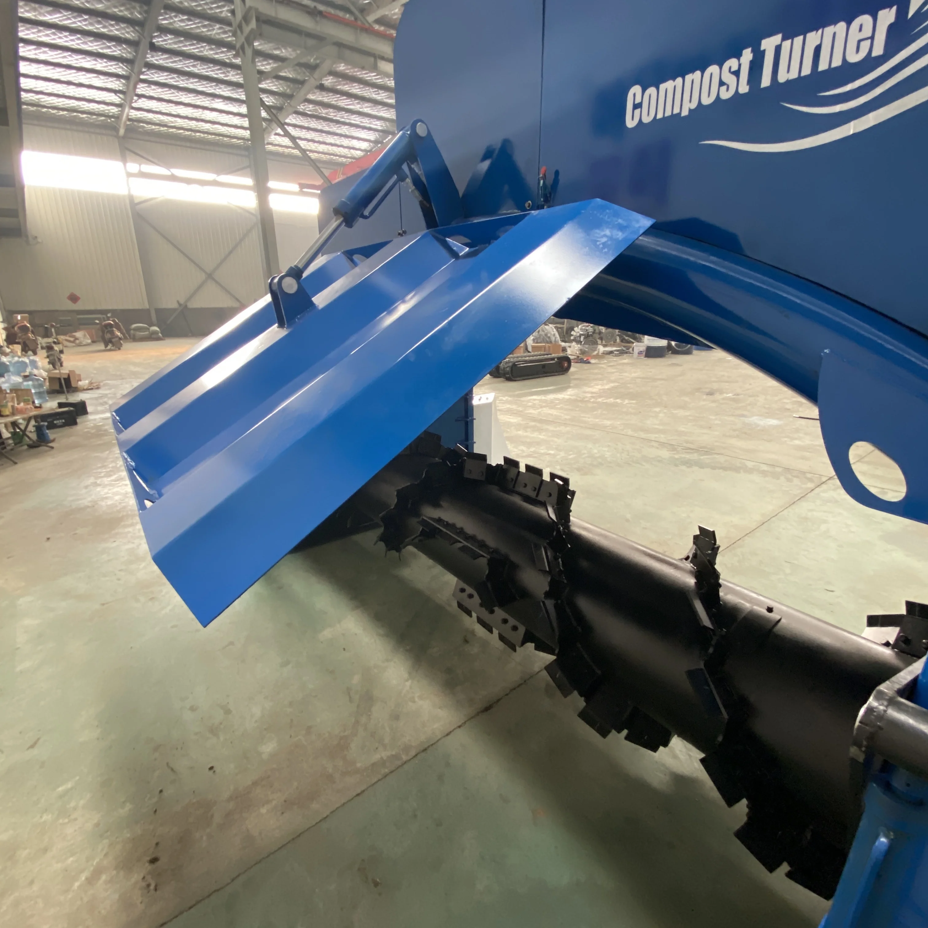 Fermentation Equipment Organic Waste Composting Machine Fertilizer Customized chicken manure compost turner