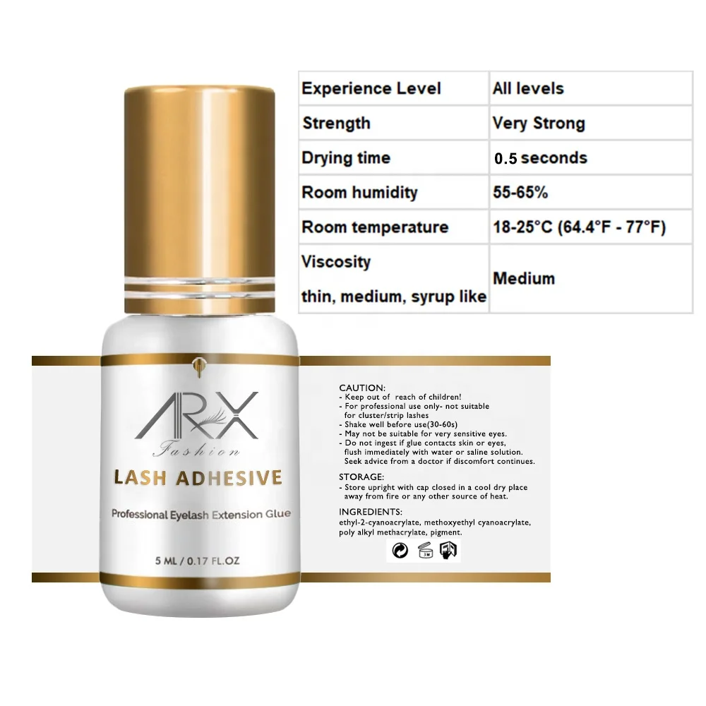 OEM 0.5 sec Highly Recommended By customers Lash adhesive Professional Use Eyelash Extension Glue