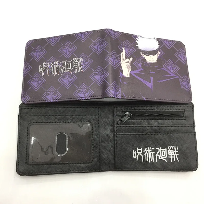 40 Color Short PU Leather Wallet for The fans of Anime Jujutsu Kaisen Fans as Gifts
