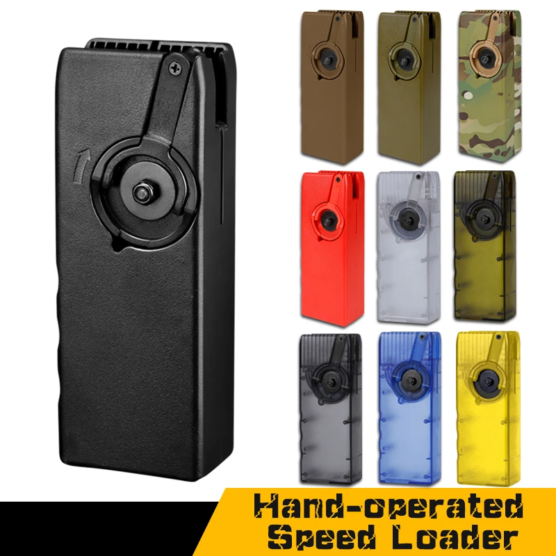  Airsoft Paintball M4 BB Speed Loader 1000 Rounds Hand Crank Military Quick Tactical War game