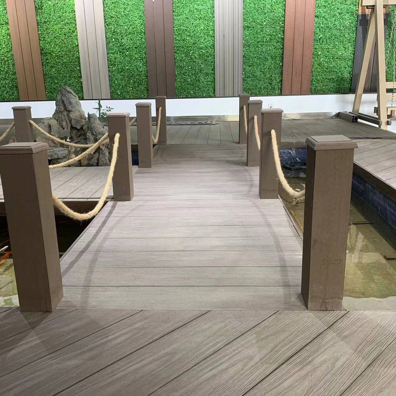 Waterproof composite wpc wall panels outdoor wpc decking floor