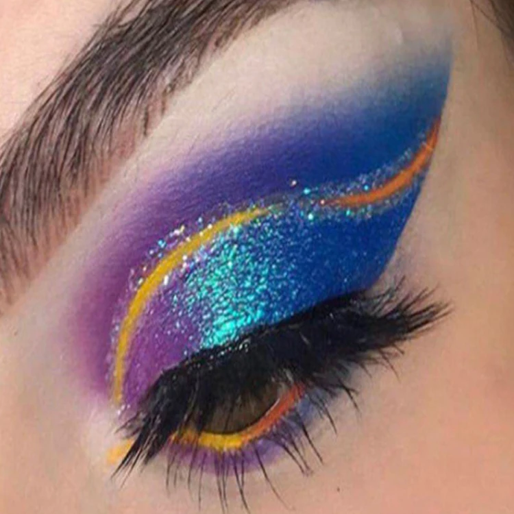 Wholesale Glitter Eyeshadow Single 18 Colors Optical Chameleon Eye Shadow In Small Bottle Duochrome Eyeshadow