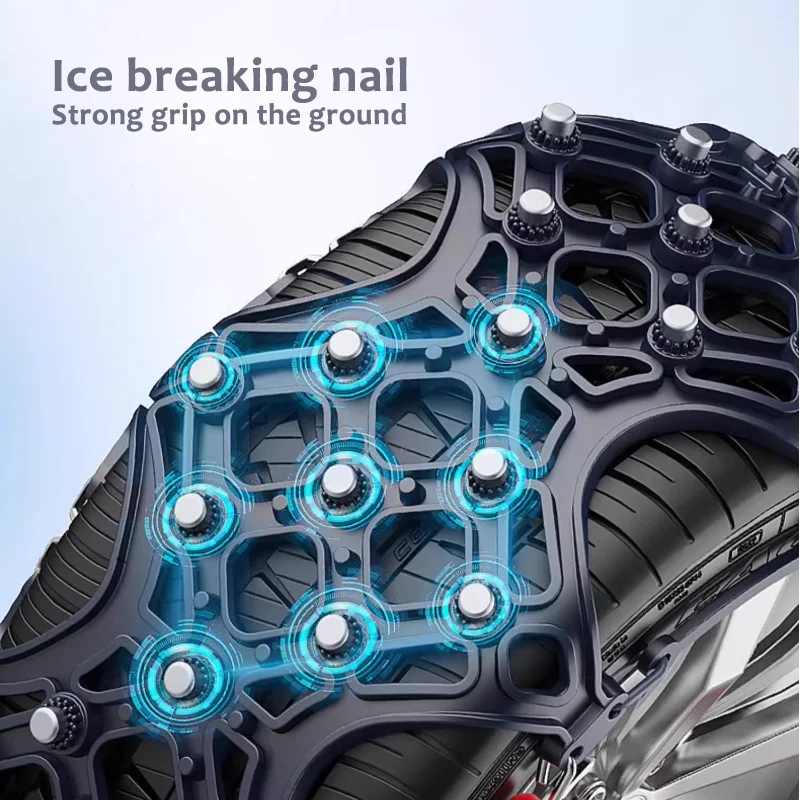 Winter hot selling full wrap bull tendon vehicle mud sandy snow tire chains anti skid snow chains for 165~275 car tires