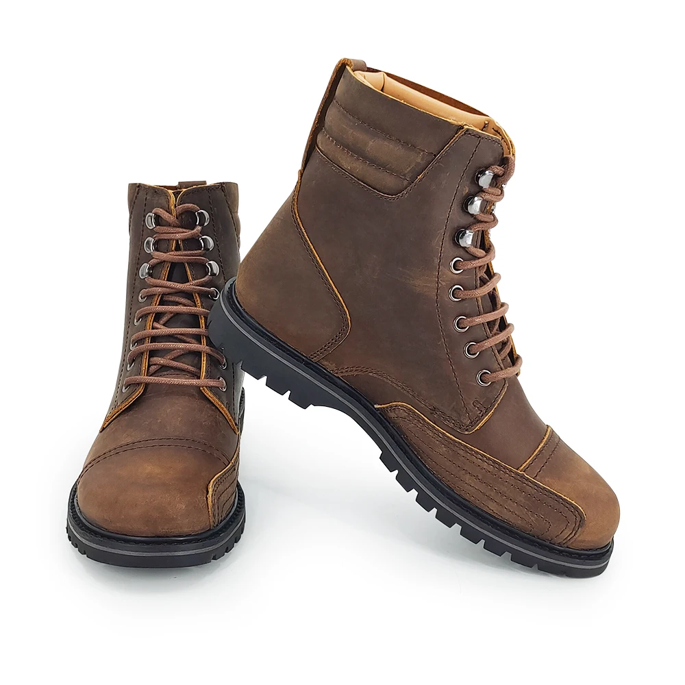 HPS013 Botas De Proteccion Touring Moto винтажные мотоциклетные ботинки для мужчин