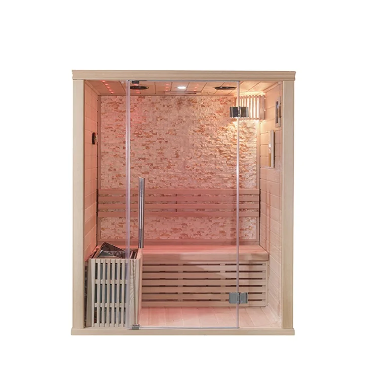 3 persons hemlock material wood steam sauna room wholesale