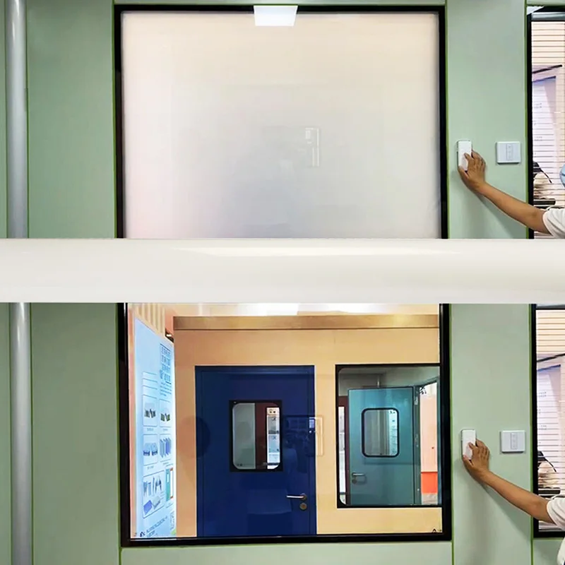 Pdlc Window Film Electric Curtain Dimming Film Smart Blind Electric Glass Tint Foil Pdlc Film In Roll Switchable Privacy Window