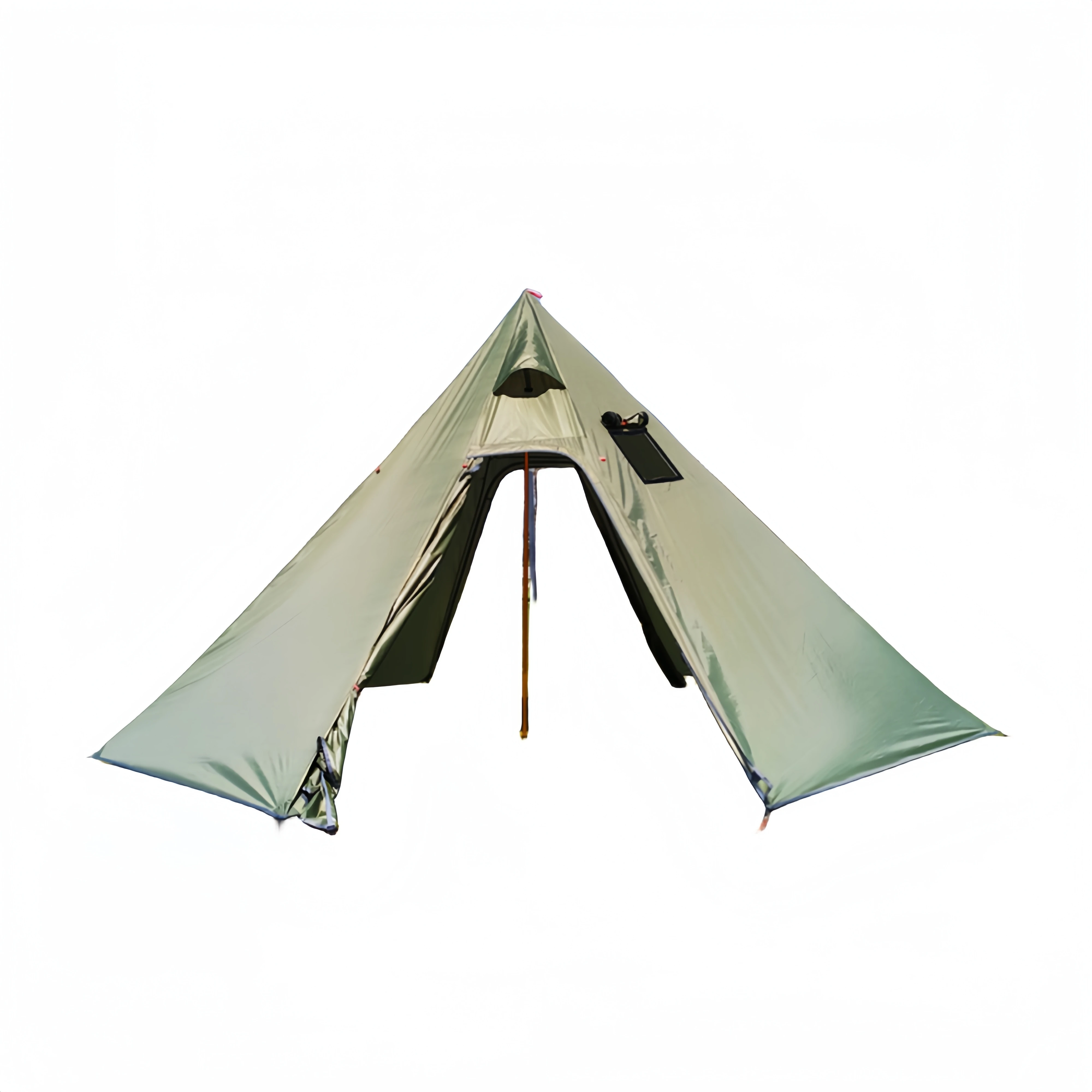 MCETO Single Layer Tipi Hot Tent TX400 Winter Camping Triangle Backpacking Equipment