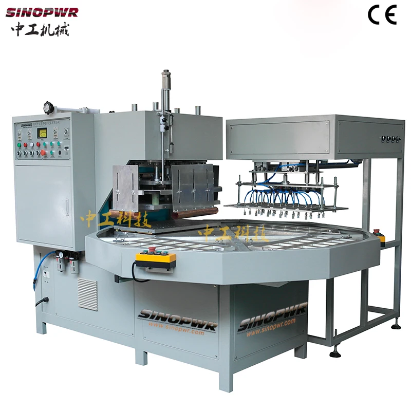 Multi heads rotary plate high frequency plastic welding machine blood bag welding machine