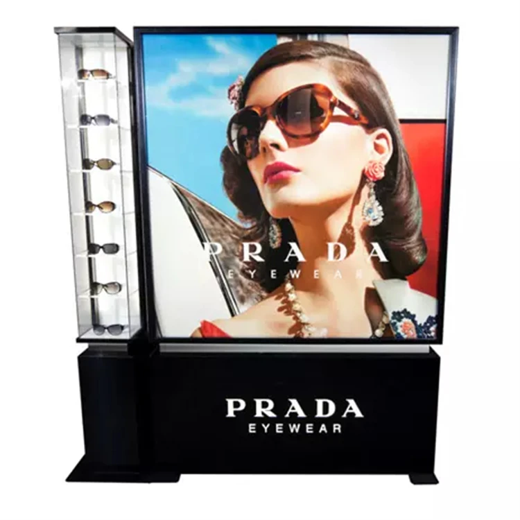Store Modern Eyewear Glasses Display Stand Eyeglass Sunglasses Showcase Window Display