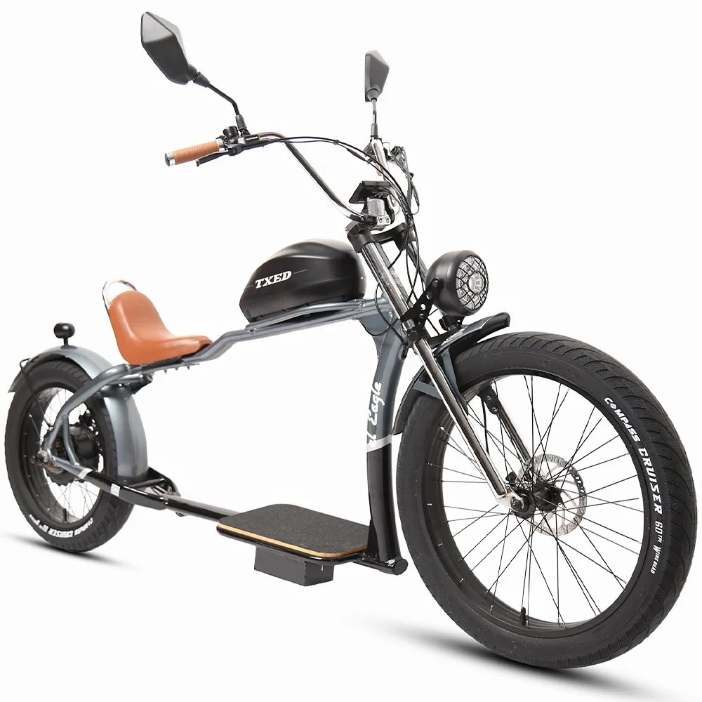 TXED  New Design 26 Inch 1000W Rear Motor With 48V/15AH Lithium battery Chopper Electric Bike