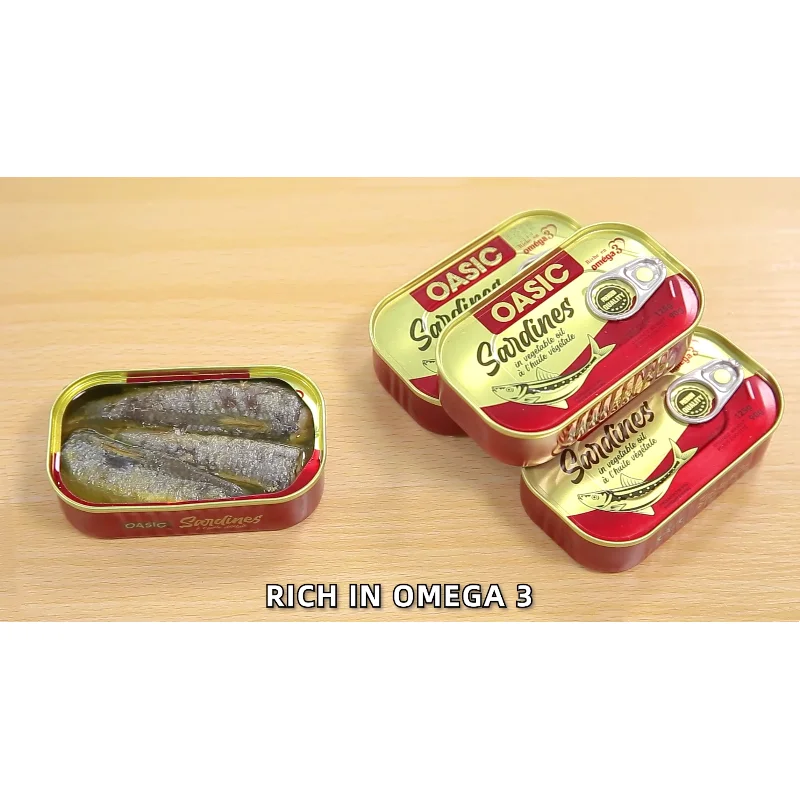Factory Price Fresh Raw Material Canned Fish Sardine in Cans in Oil with Chili