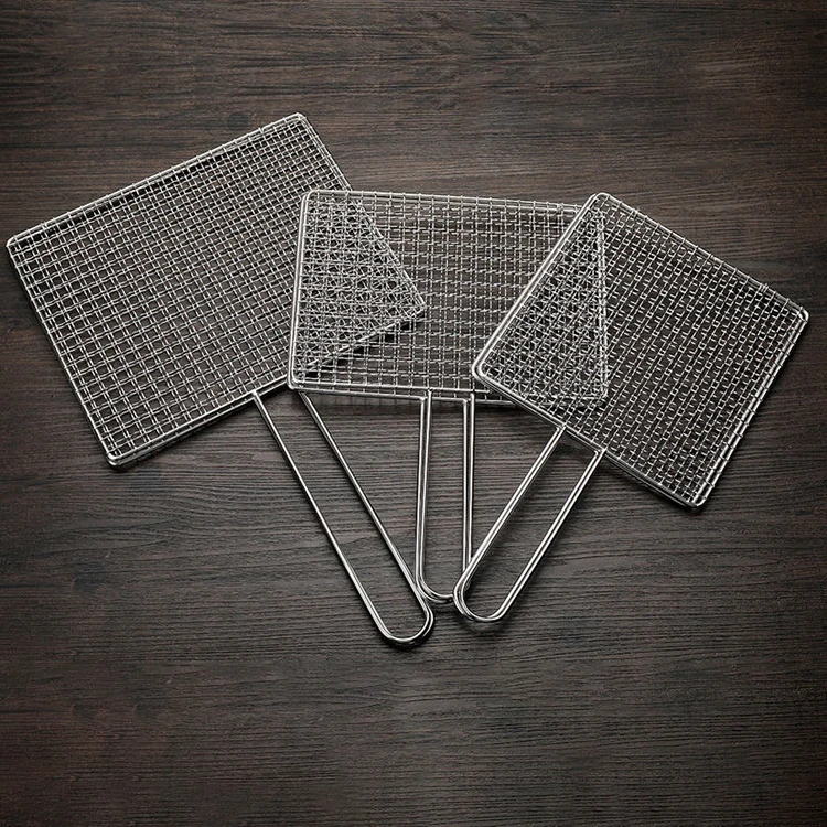 Disposal Bbq Grill Netting Round Convex Barbecue Wire Mesh