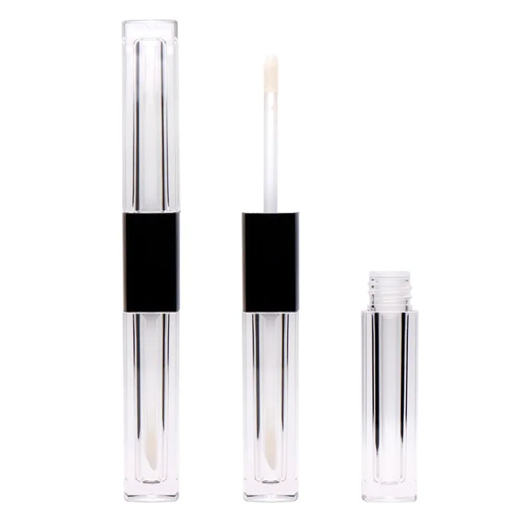 
China Factory Price Eco Friendly Cosmetic Empty Lip Gloss Tube Double Head 