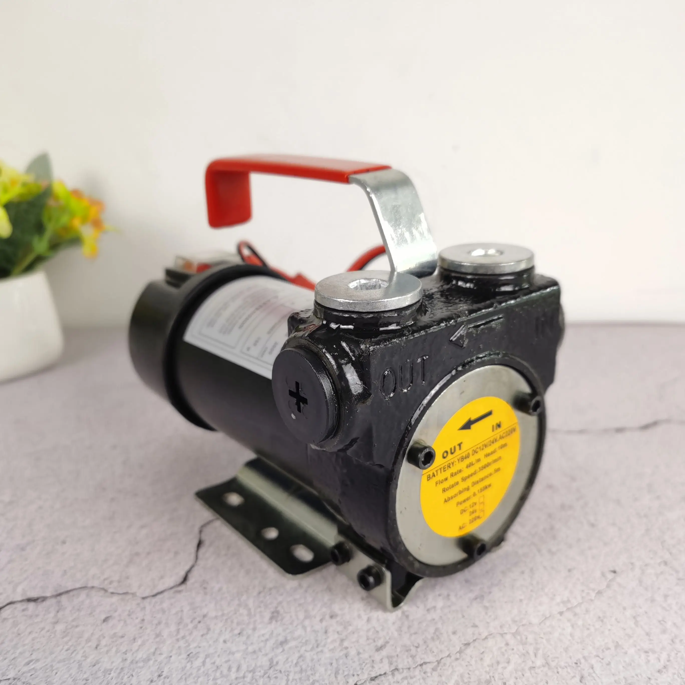 DC 12V 24V motor AC 220V Electric Diesel Fuel Oil Dispensing fuel oil transfer pump