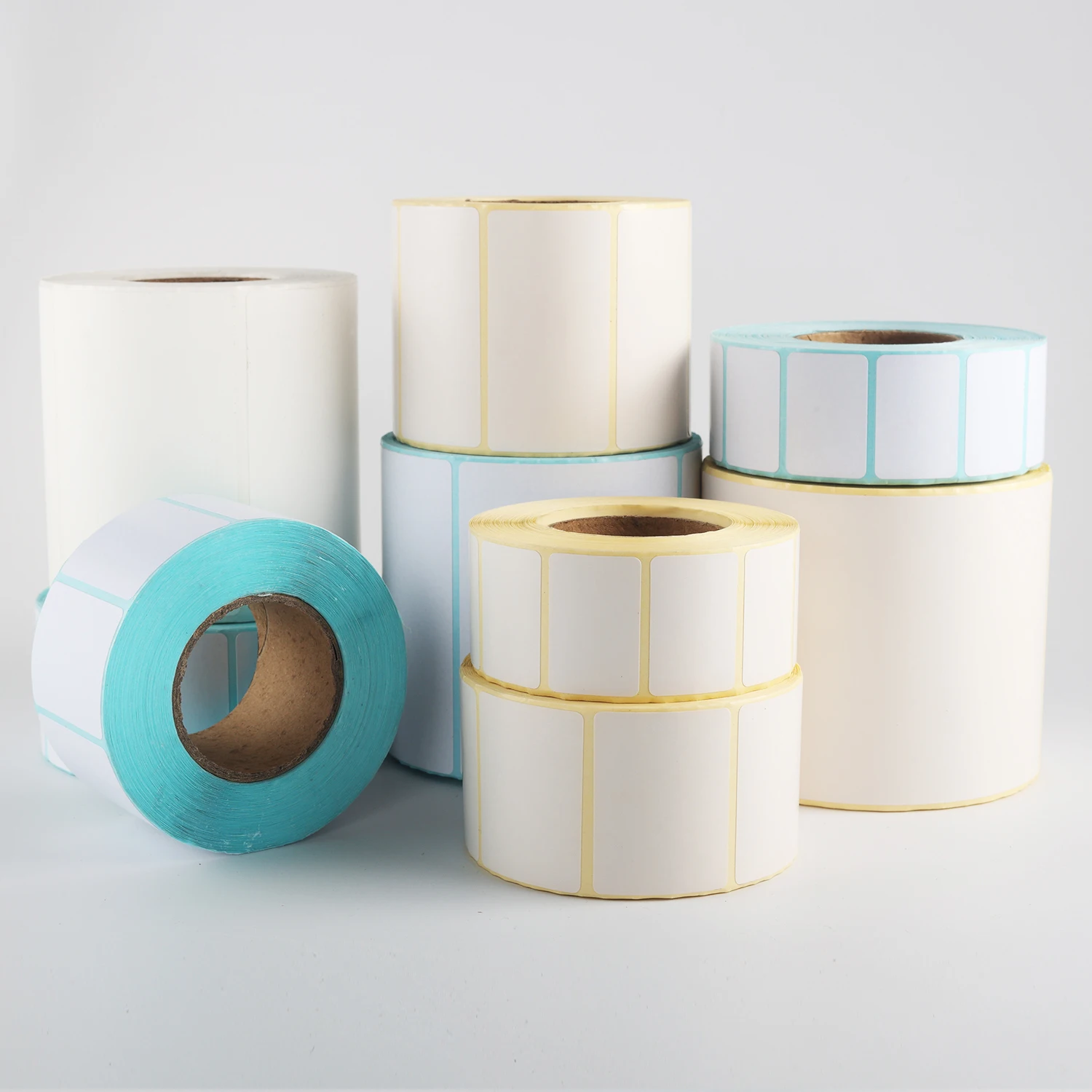 High Quality Colorful Preprinted Thermal Paper Label Roll Sticker Direct Food Rotation Thermal Label