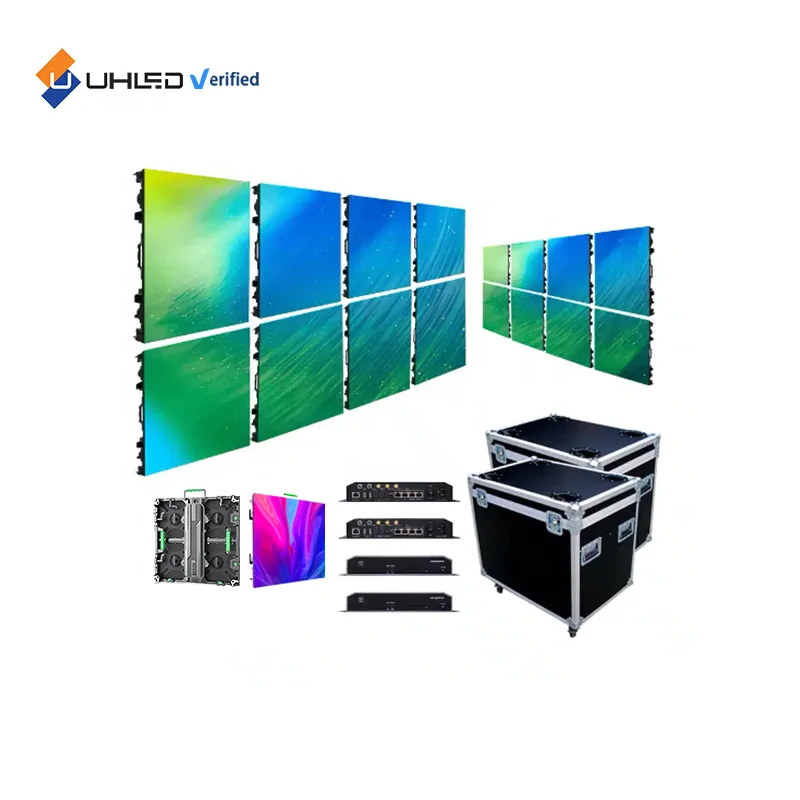 Outdoor 4k rental Led display screen video wall panels complete system concert stage Rental background P3.91 Led video wall