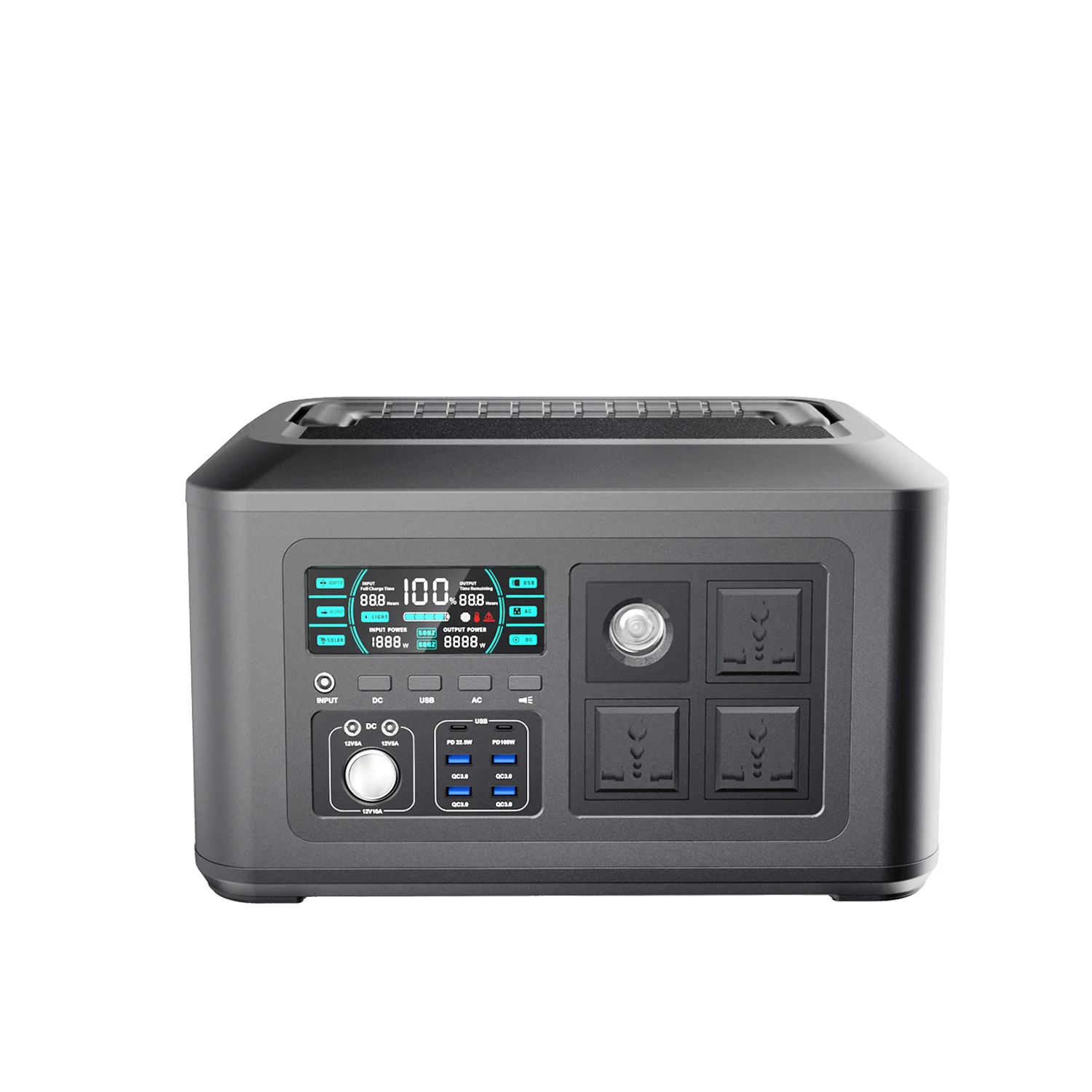 Lifepo4 Power Station bateria 1000W Portable Camping Bank 220V 320000mAh Electric Solar Generator Home RV Powerstation