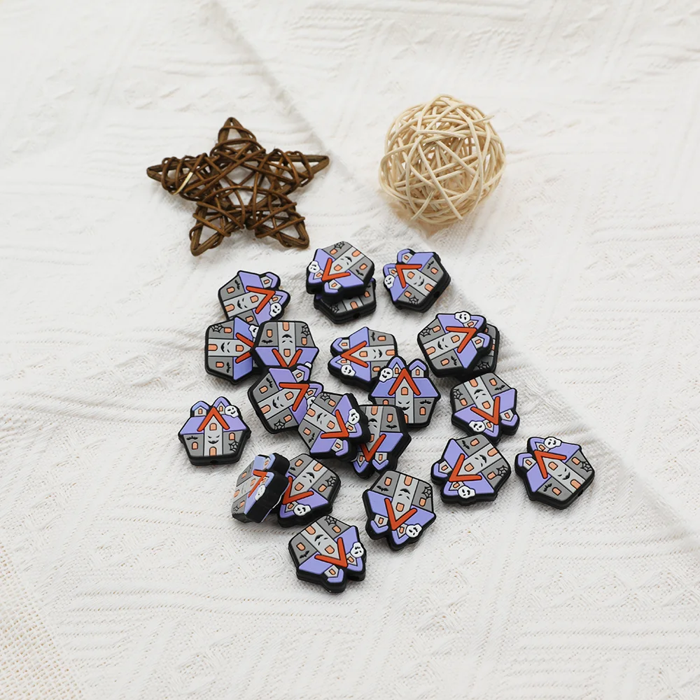 Silicone Beads For Pen Wholesale Hockey Team Making With Characters Wholesale Supplier Of Focal Printed 15Mm Silicone Beads