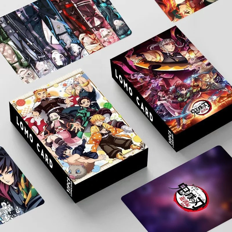 Demon Slayer Spy X Family Printing Anime Lomo Card Fan Collection Postcard