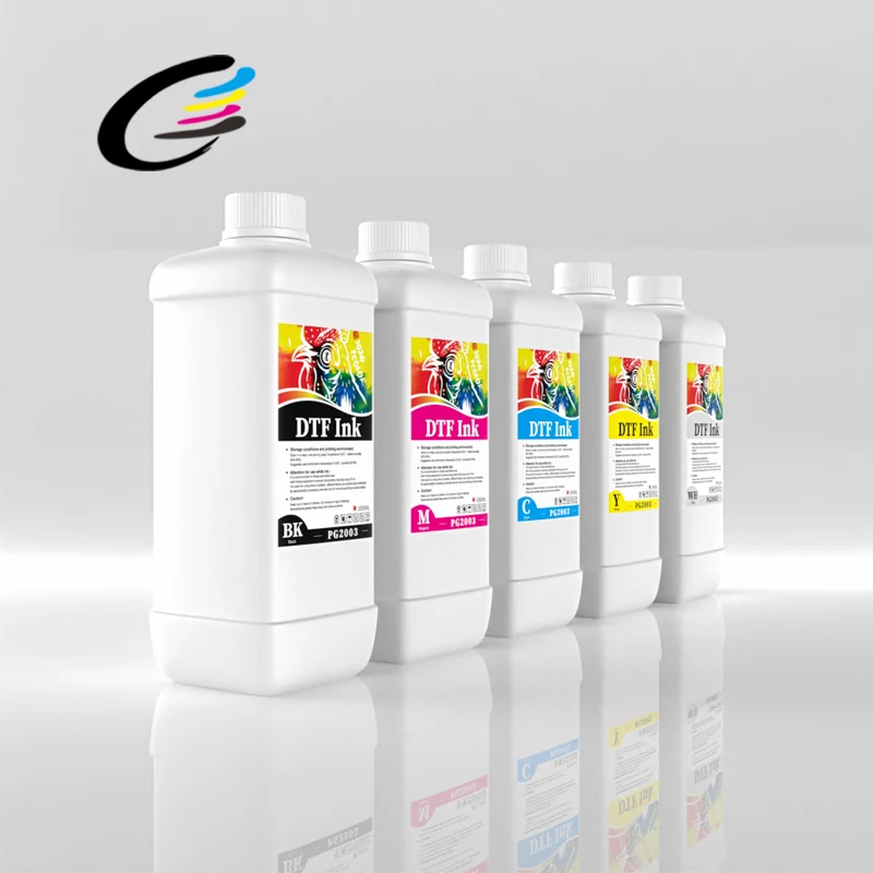 Fcolor factory Hot Selling Premium DTF Ink 1000ml dtf White Ink For Epson L1800 XP600 I3200 4720 1390 DX5 DX7 dtf ink