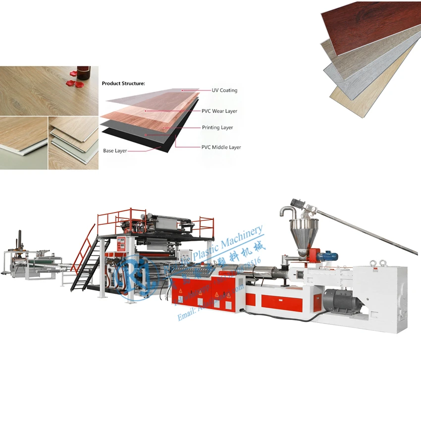 spc floor tile machine spc floor vinyl  production line PVC flooring sheet machine