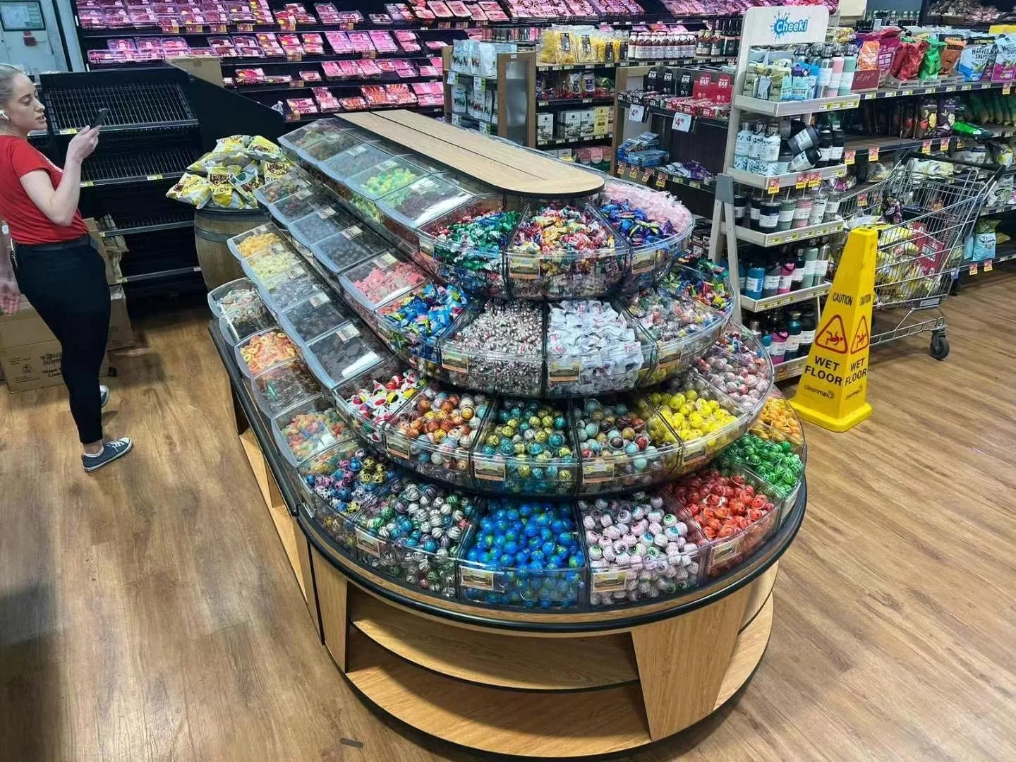 Jelly Bean Bin Seeds Bin Rack Display Stand for Sweet Candy