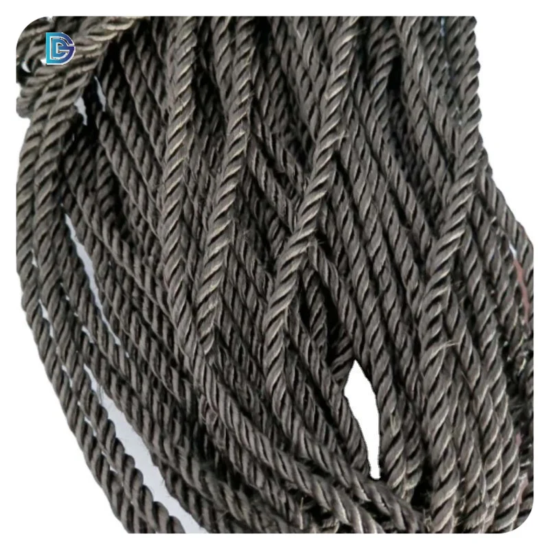 100% Carbon Fiber Rope Heat Insulation Carbon Fiber Rope Abrasion Resistant Carbon Fiber Rope