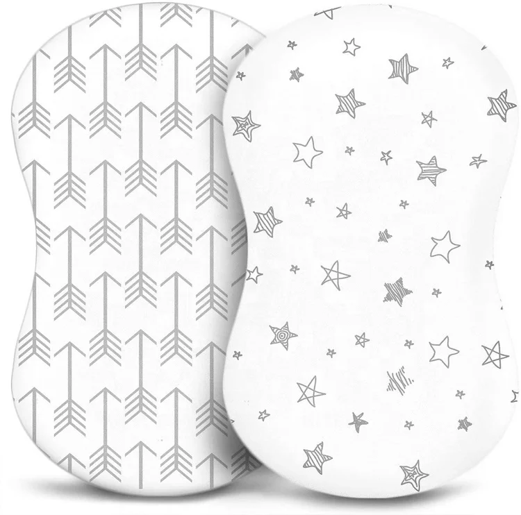 waterpoof 100% organic bamboo cotton fitted sheets crib baby crib sheet custom print cotton set for babies boys and girls