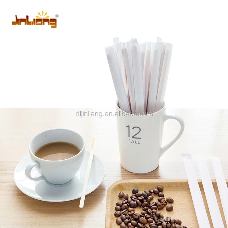 Personalized Drink Stirrers Wholesale Eco-Friendly 100 Birch Wooden Coffee Stirrer Stick