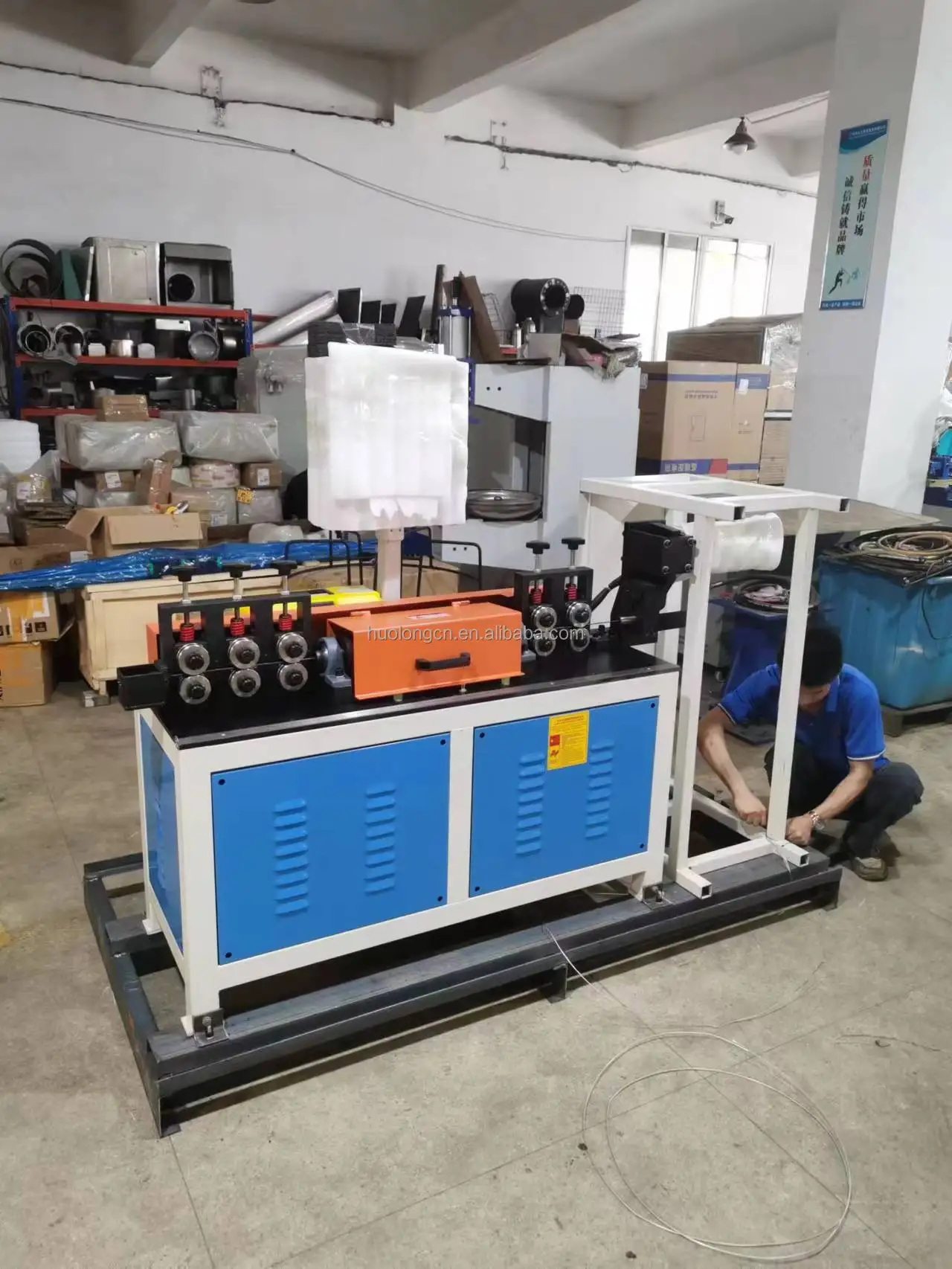 PLC Control Steel Wire Straightening and Cutting Machine with 6-8mm