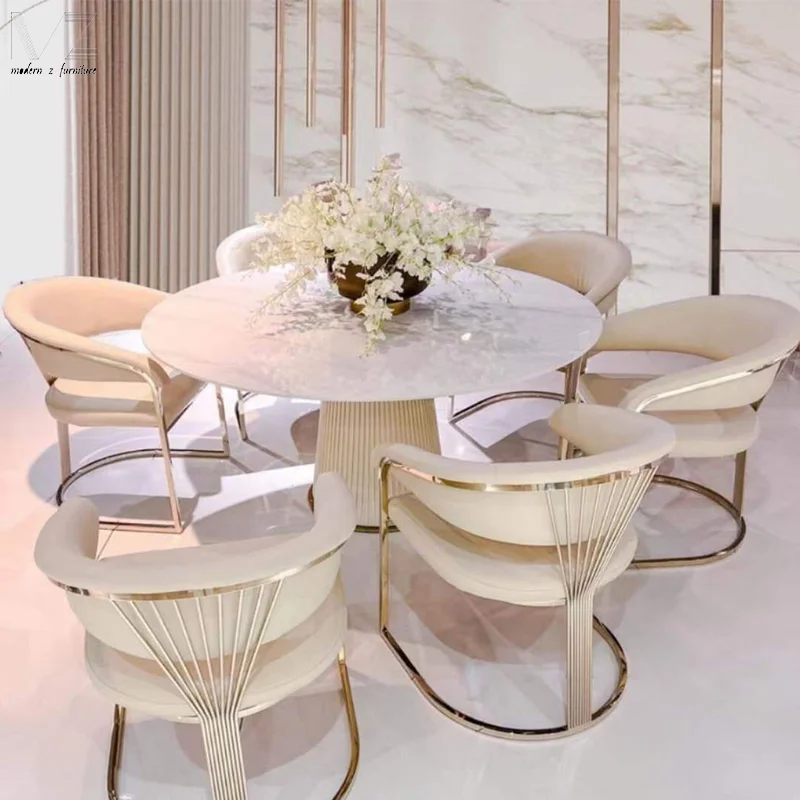 Minimalist Golden Metal Hotel Restaurant Dinning Room Chairs Modern Luxury Chairs For The Dining Room