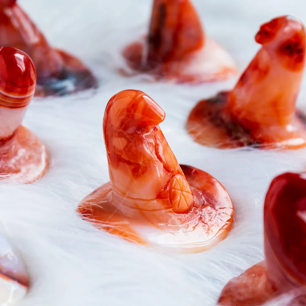 Wholesale Customization Mixed Crystal Carnelian Wizard Hat Natural Gemstone Crystal Crafts