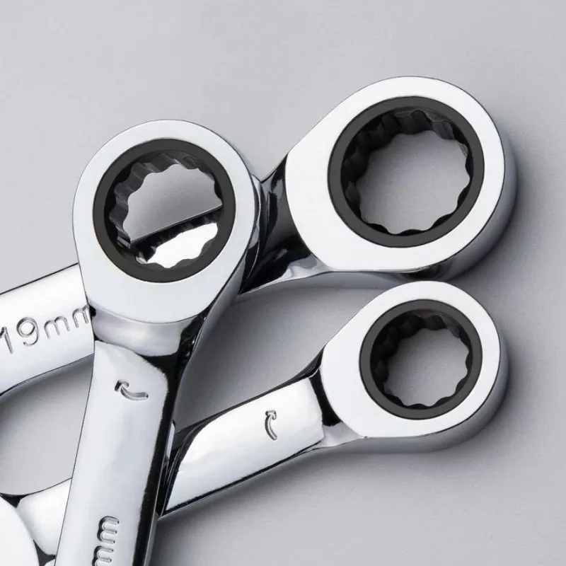 High Quality Mini Chrome Vanadium Ratchet Wrench Spanners Hardware Tools