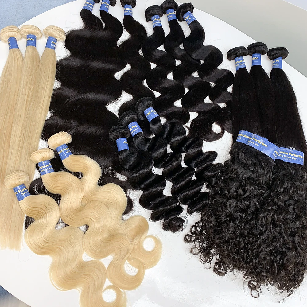 
JP Free Sample Wholesale Raw Brazilian Cuticle Aligned Virgin Hair , grade 9a virgin hair, human brazilian hair bundles 