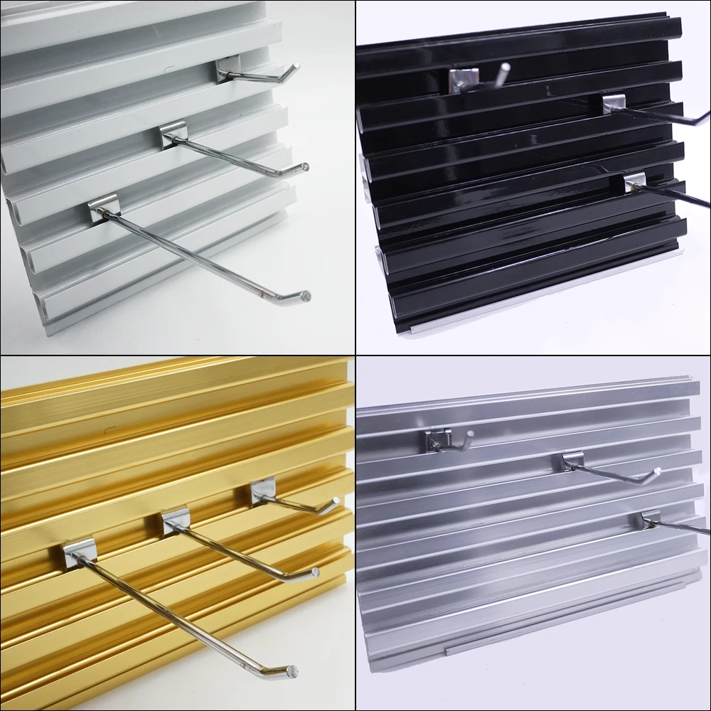 LENWA Extrusion Factory Aluminum Metal Slat Wall Board for Retail or Garage Use