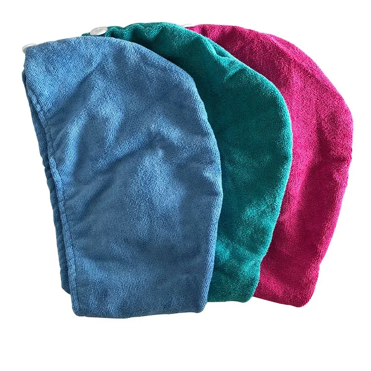 
Promotional Adult Women Quick Dry Microfiber Bath Hair Cap 