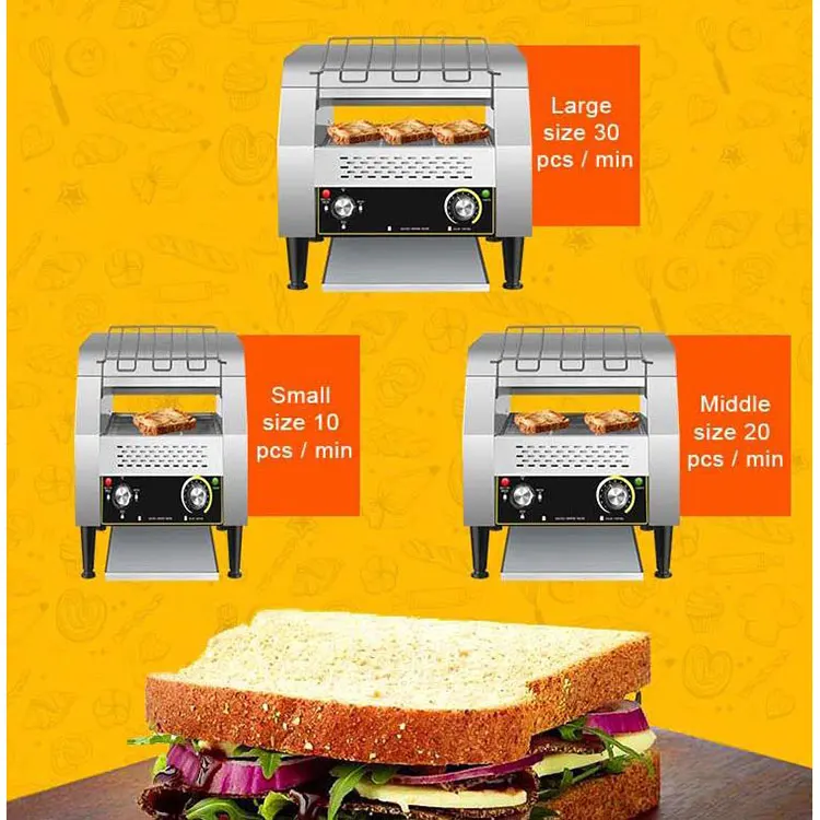 Restaurant Breakfast Electric Bread 2 Slice Toaster