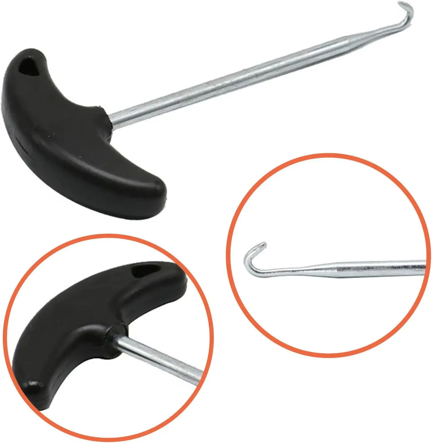Exhaust Spring Puller Removal Tool Exhaust Pipe Spring Puller Installer Hook Tool with Exhaust Pipe Springs Swivel Hook