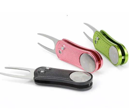 25mm Silver Metal Blank Golf Ball Marker for Retractable golf Divot Tool