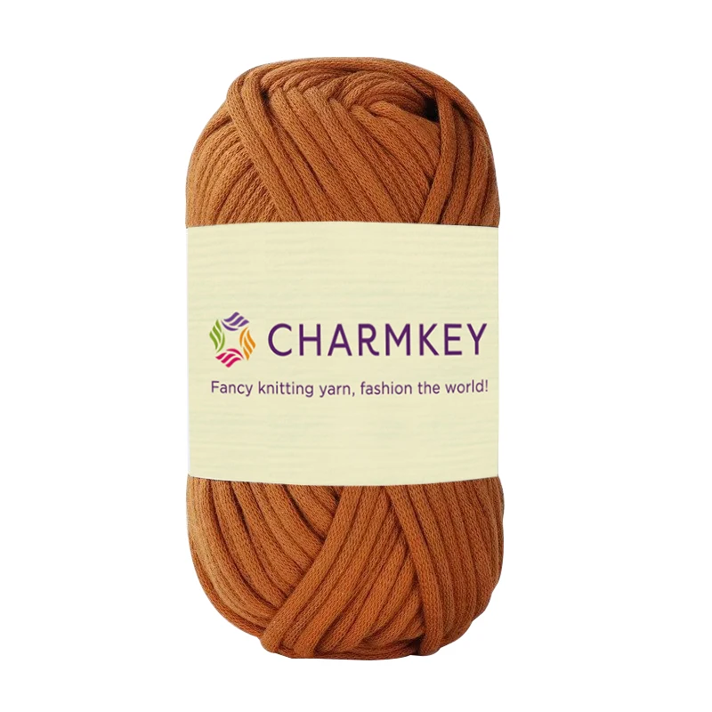 Charmkey Лучшая цена мягкая 50 г 32% нейлоновая причудливая хлопчатобумажная пряжа для ручного вязания и