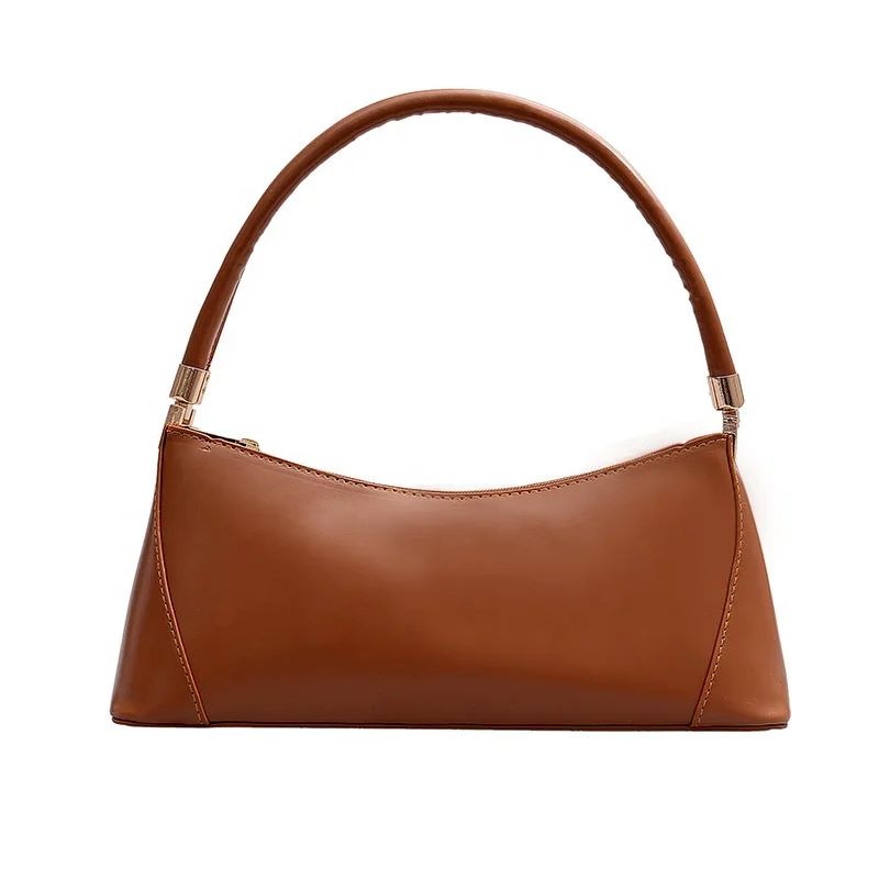 
High quality PU ladies Fashion underarm Bags Baguette Female Simple Retro Handbag for women Shoulder Bag 